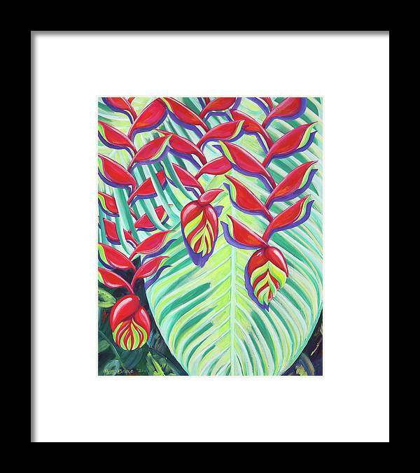 Heliconia Weave - Framed Print