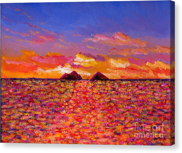 "Tangerine Sunrise" Lanikai - Canvas Print
