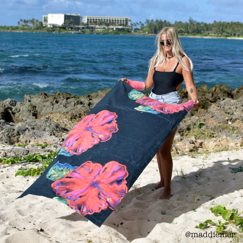 patti bruce electric baby beach towel with @maddiemer