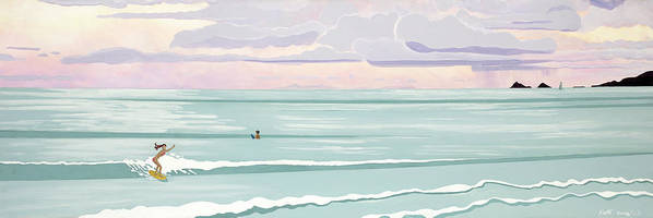 Surf Aloha, Kailua Squall - Canvas Print