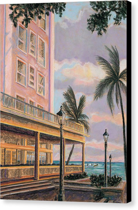 "Surfrider at Sunset" Waikiki Beach - Canvas Print