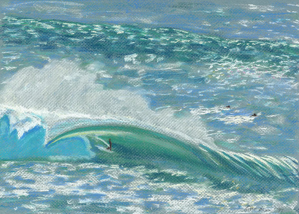 "Wave Rider" Big Wave Surfer Hawai'i - Archival Print