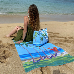 Beach Towel: Kaimana Beach/Waikiki