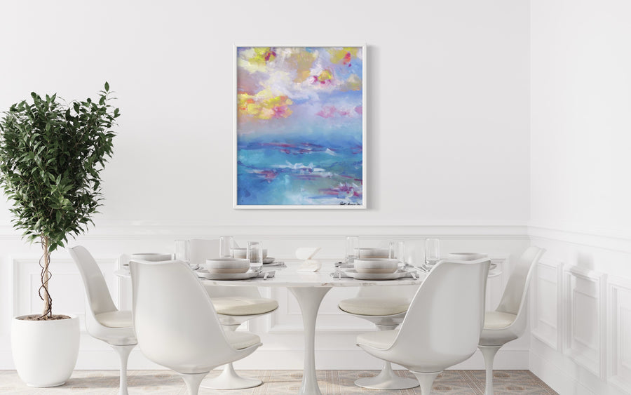 "Cloudy Abstract" - Framed Print
