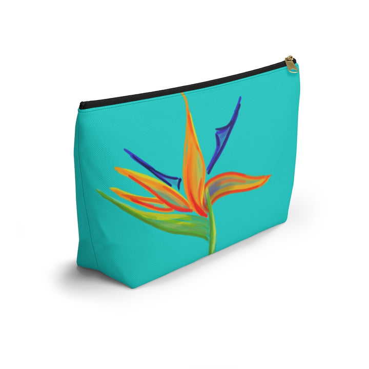 T-Bottom Accessory Bag:  Bird of Paradise -  Surf