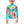 Kids (Keiki) Rash Guard: Tropical Flowers, Orchids & Hibiscus in Teal