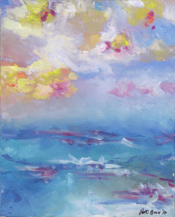 Cloudy Abstract - Hawaii Tropical Sky Sunset - Art Print