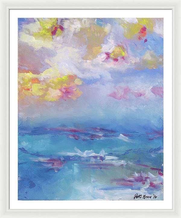 "Cloudy Abstract" - Framed Print