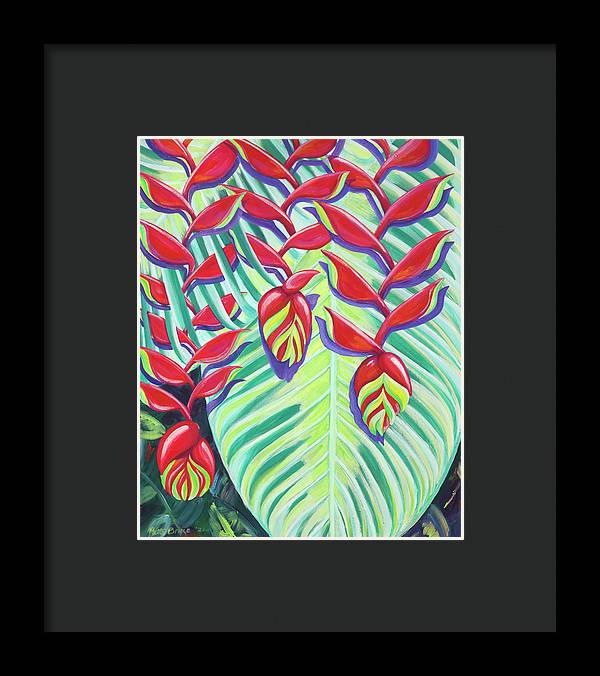 Heliconia Weave - Framed Print