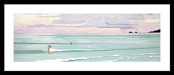 Surf Aloha, Kailua Squall - Framed Print