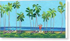 "Kaimana Beach" Waikiki Tower Series - Canvas Print
