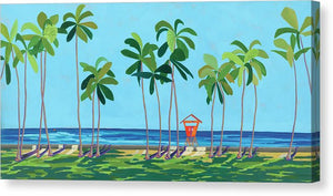 "Kaimana Beach" Waikiki Tower Series - Canvas Print