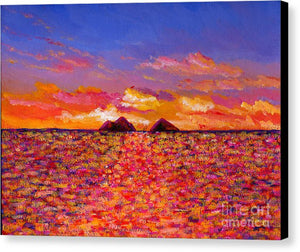 "Tangerine Sunrise" Lanikai - Canvas Print