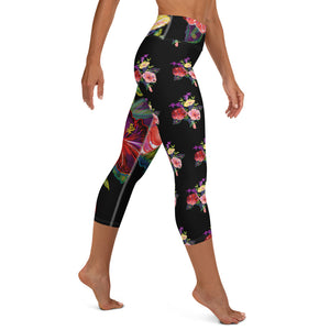 Women's Yoga Shorts: Colorful Tropical Flower, Bold & Beautiful – Patti  Bruce Arts