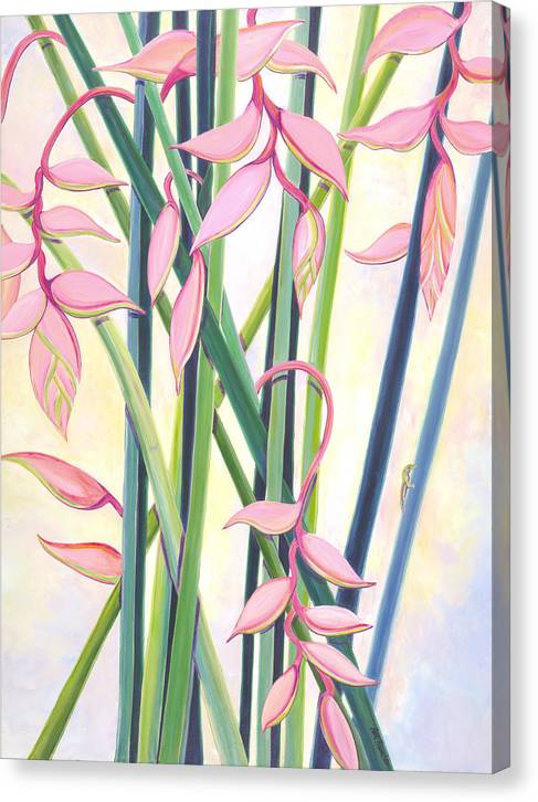 "Pink Elegance" Tropical Beauty - Canvas Print