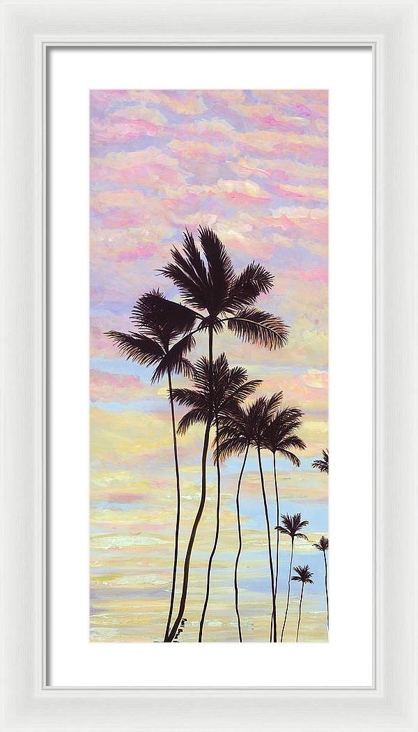 "Cotton Candy Clouds" - Framed Print
