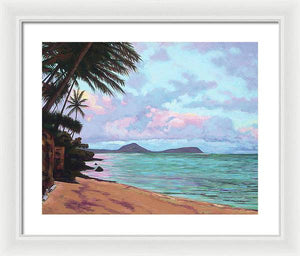 "Three Kokos" Hawaii Sunrise, Koko Head - Framed Print