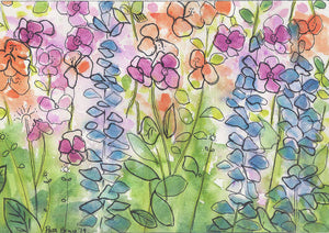 Watercolor Wildflowers - Art Print
